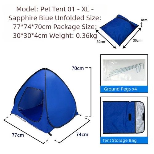 Tenda spiaggia per cani - per,