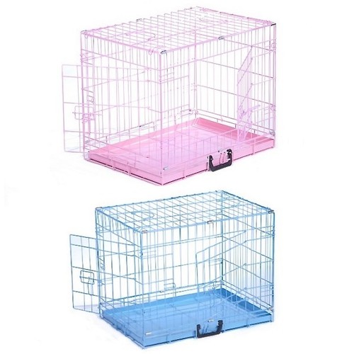 Gabbia per cani rosa blu - gabbia,